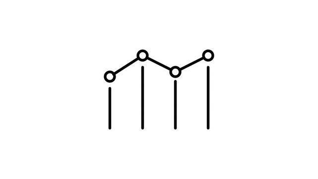 A graph displaying three distinct colored dots representing different data points.
