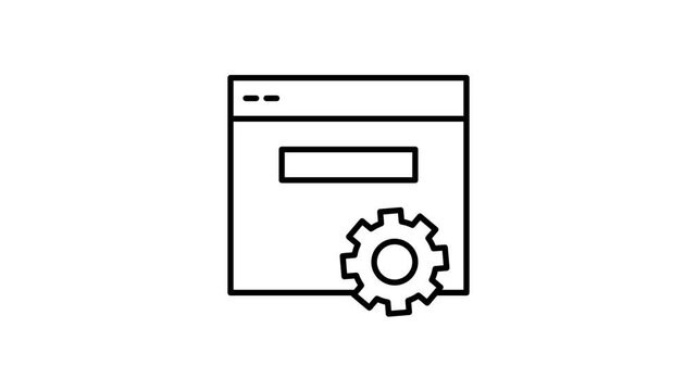 A green and white gear icon with a distinct green button, symbolizing settings or options.