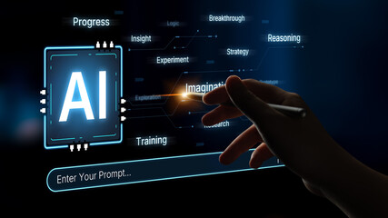 A concept of cognitive AI that highlights its creative and strategic processes. The system uses...