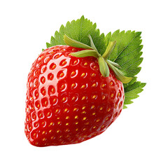 Fresh Strawberry Isolated on White Background for Food and Beverage Industry
