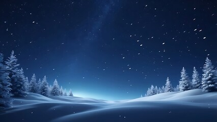 winter landscape with snow