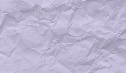Colored crumpled paper background, purple, crumpled blank sheet.