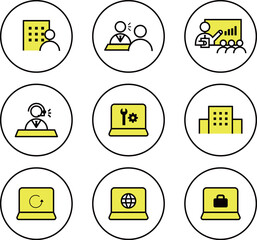 IT Support & Presentation / IT系アイコンセット