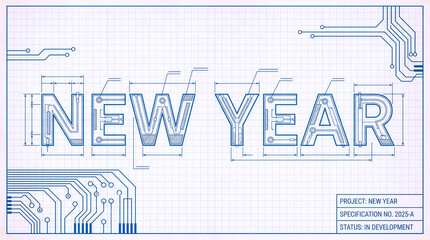 New Year 2025 Blueprint Project Design