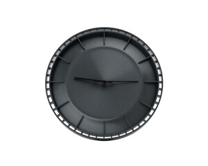 A Modern Charcoal Black Wall Clock 09 15 Nine Fifteen 9 15 For Modern Interiors 3D Illustration