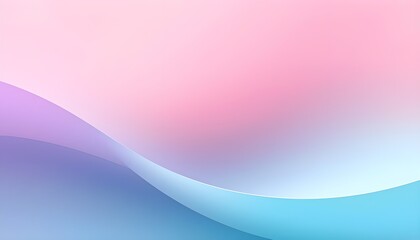 Soft Pastel Gradient Background with Minimalist Wavy Shapes