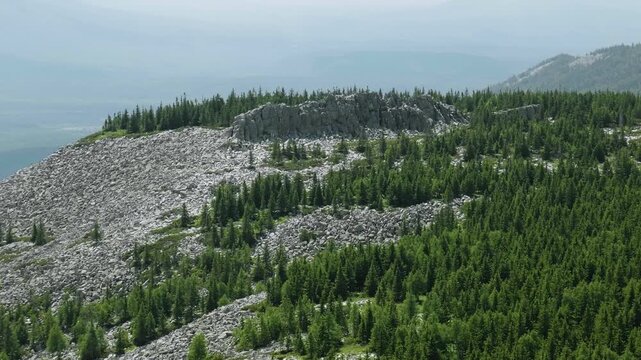 Southern Urals, Zyuratkul National Park: Bolshoy Uvan Mountain.