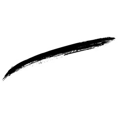 Hand drawn black brush strokes suitable for grunge themed designs