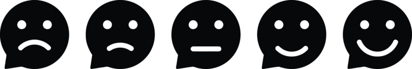 white, four, error, different, black, expressions, with, failed, speech, bubbles, call, facial, title:, style, color, pattern, visual, creative, stock, title, five, emotion, faces, silhouette, sad, ne