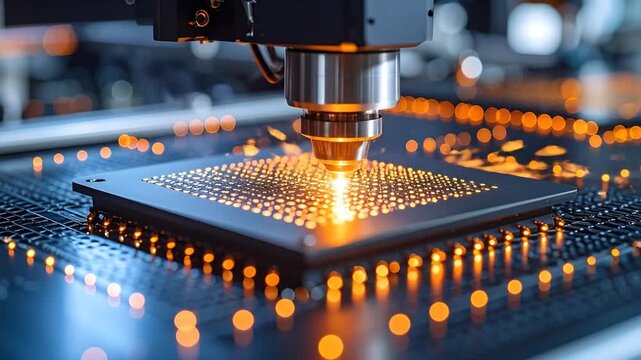Laser Cutting Machine in Action: Industrial Manufacturing Process