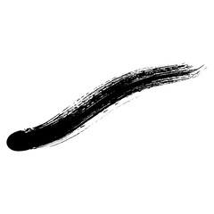 Hand drawn black ink brush strokes for grunge text backgrounds