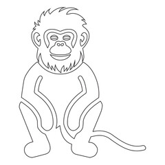 sitting monkey