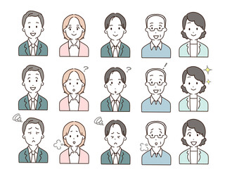 ビジネスパーソン上半身セット