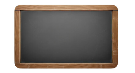Blank wooden framed chalkboard for writing messages and lessons