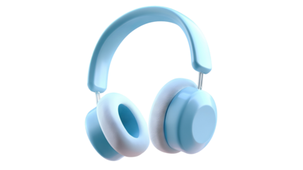 Noise reduction over ear headphones for students classroom learning headset student friendly study accessory high resolution PNG style with transparent background ideal for cutout designs