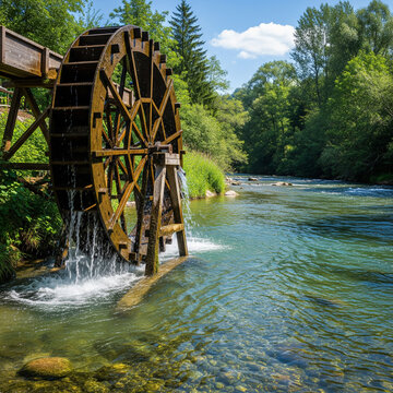 old mill on the river