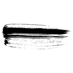 Hand drawn black ink brush strokes for grunge design backgrounds