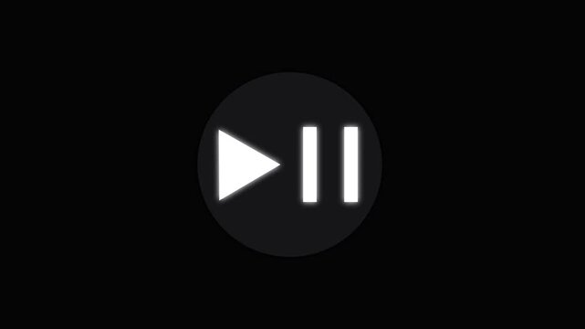 music pause player icon playback interface 