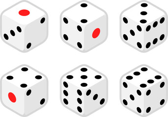 サイコロのアイコンセット