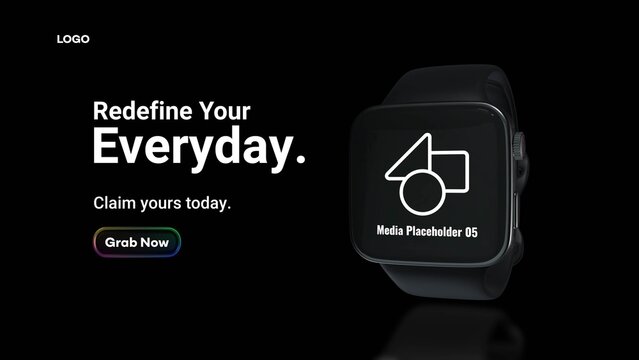 Premium Smartwatch Product Promo Mockup