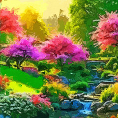 Various oil paintings, flowers, figures, plum blossoms, butterflies, trees, chrysanthemums, lakes, forests, landscapes, chrysanthemums, roses, peonies, flowers, fish, wheat fields