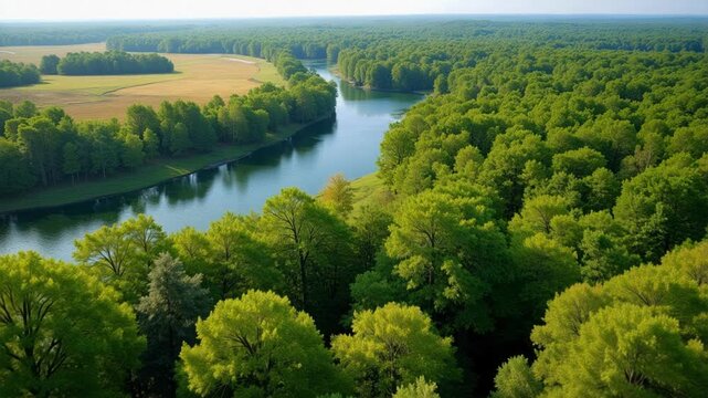 Aerial close up push in shot skimming over blue solar panels in large renewable energy farm, sustainable power generation and green technology infrastructure concept.