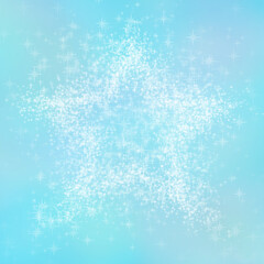 キラキラが集まって出来た星・青