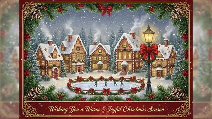 Celebrate the Miracle of Christmas - Traditional Religious Holiday Greeting Card - Wishing You a Season Filled with Faith, Hope, and Divine Love