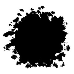 Hand drawn black ink brush strokes for textured backgrounds