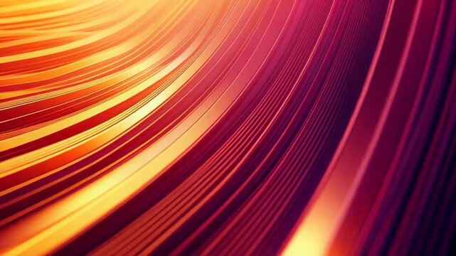 Abstract flowing lines creating vibrant red and orange pattern