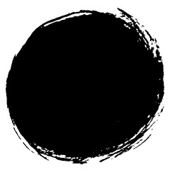 Hand drawn black ink brush strokes for grunge themed designs