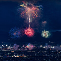 Beautiful fireworks at the 2025 Nagaoka Festival Fireworks Show
