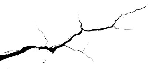 Wall crack paper texture detail silhouette map of national land border design