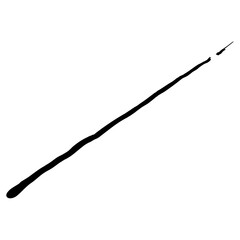 Hand drawn black ink brush strokes for grunge themed designs