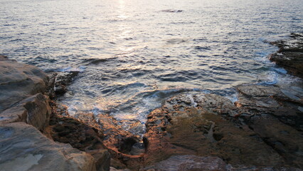 Sunset in Senjojiki of Shirahama.
Photo taken in July 2024