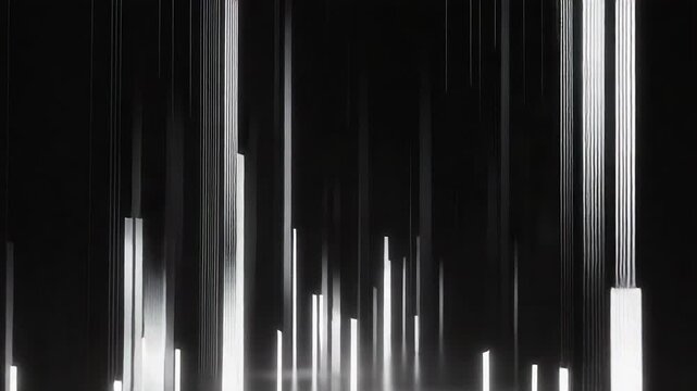 Abstract digital light beams with lines