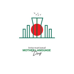 International mother language day social media post design 