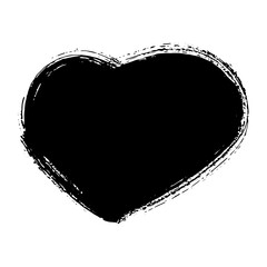 Hand drawn black brush strokes for grunge design background use