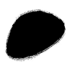 Hand drawn black ink brush strokes for grunge backgrounds