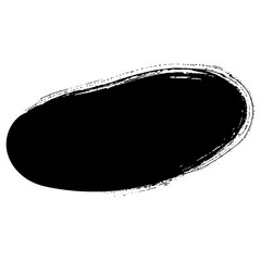 Hand drawn black brush strokes for grunge themed design backgrounds