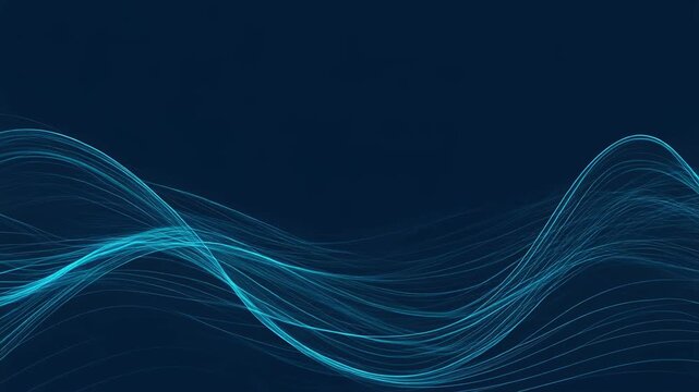 Elegant abstract blue wave design background for modern digital art and technology themes