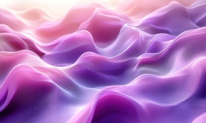 Fototapeta premium Abstract flowing purple pink digital liquid waves texture background modern