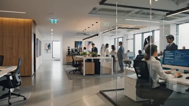 Modern Office Space with Collaborative Work Environment
