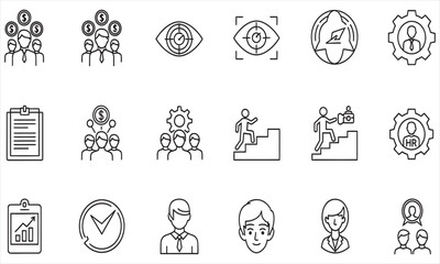 Fototapeta premium Team Collaboration Planning Business Strategy Meeting in Modern Office Environment with Graphic Icons and Conceptual Elements