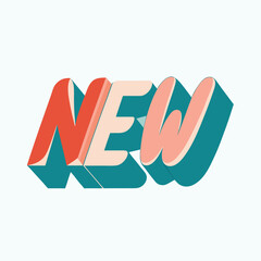 Creative New Year Typography Set