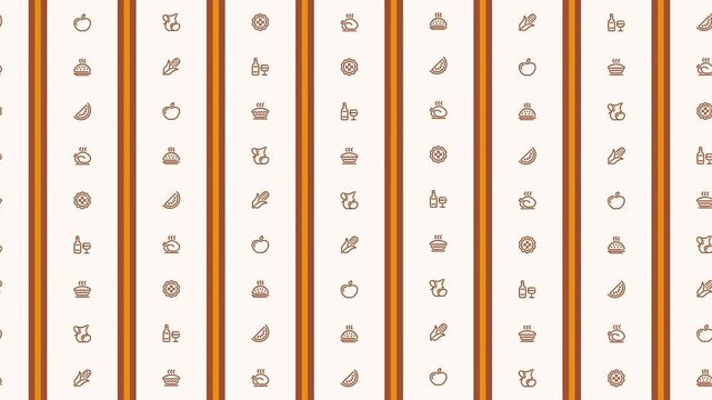 4K Colorful Thanksgiving Animated Background | Vibrant Thanksgiving Harvest Animation 4K | Festive Autumn Leaves Motion Backdrop 4K | Bright Thanksgiving Celebration Animation | Colorful Fall Season