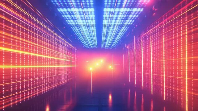 Navigating abstract data network tunnel connecting digital information