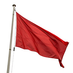 red flag isolated on white background