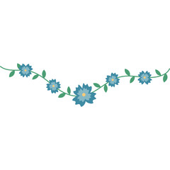 Flower Divider Illustration