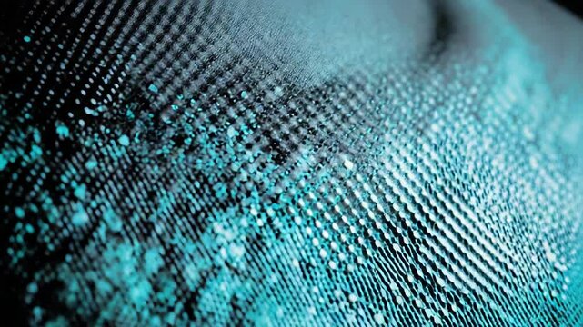 Digital mesh texture connecting data points and information